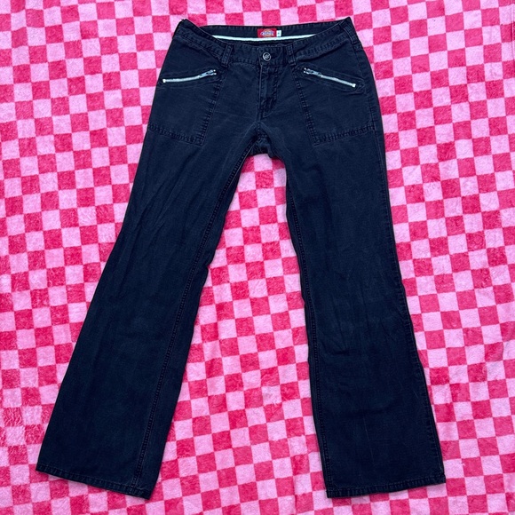 Dickies Denim - Dickies Black Straight Leg Jeans for Women